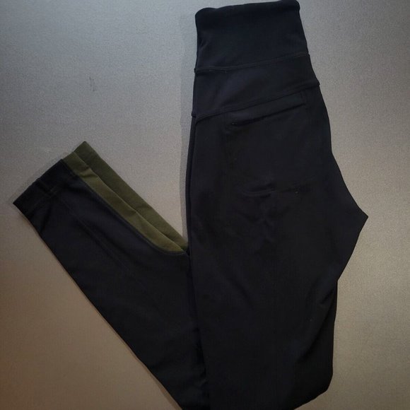 Athleta Highline Hybrid Pant Black & green Size: 2 hike run - Picture 4 of 6